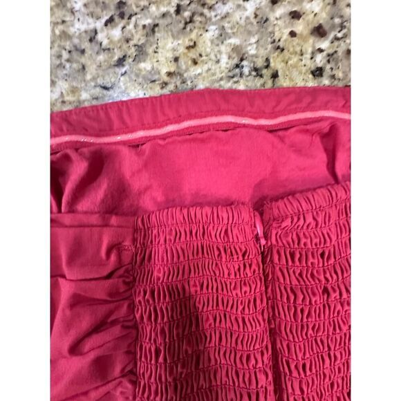 Abercrombie & Fitch Emerson Pink Ruched Strapless Romper Women's Small Tall - Picture 10 of 16